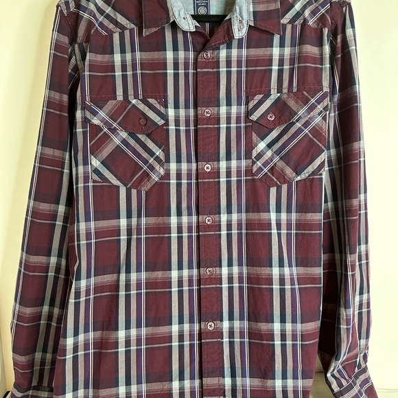 Men’s (2) American Rag long sleeve 100% cotton shirts button down SZ X-LG - Picture 11 of 12